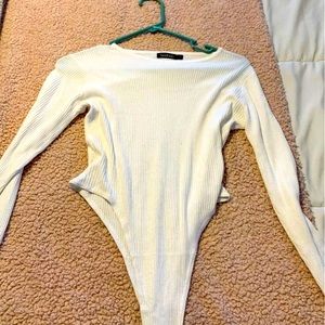White long sleeve bodysuit